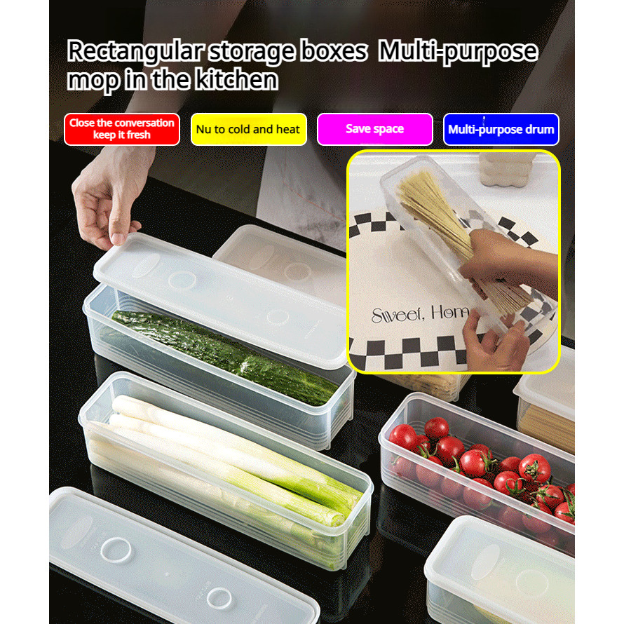 Food preservation sealing box Multi-functional rectangular refrigerator ...