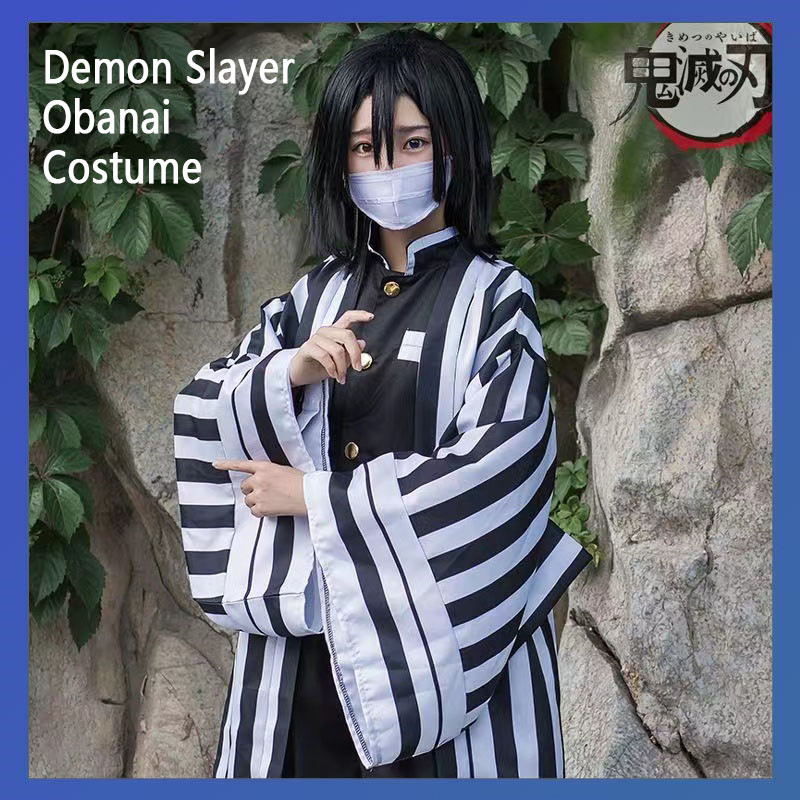 Anime Demon Slayer Kimetsu No Yaiba Iguro Obanai Kimono Cosplay Disfraz De Halloween Traje