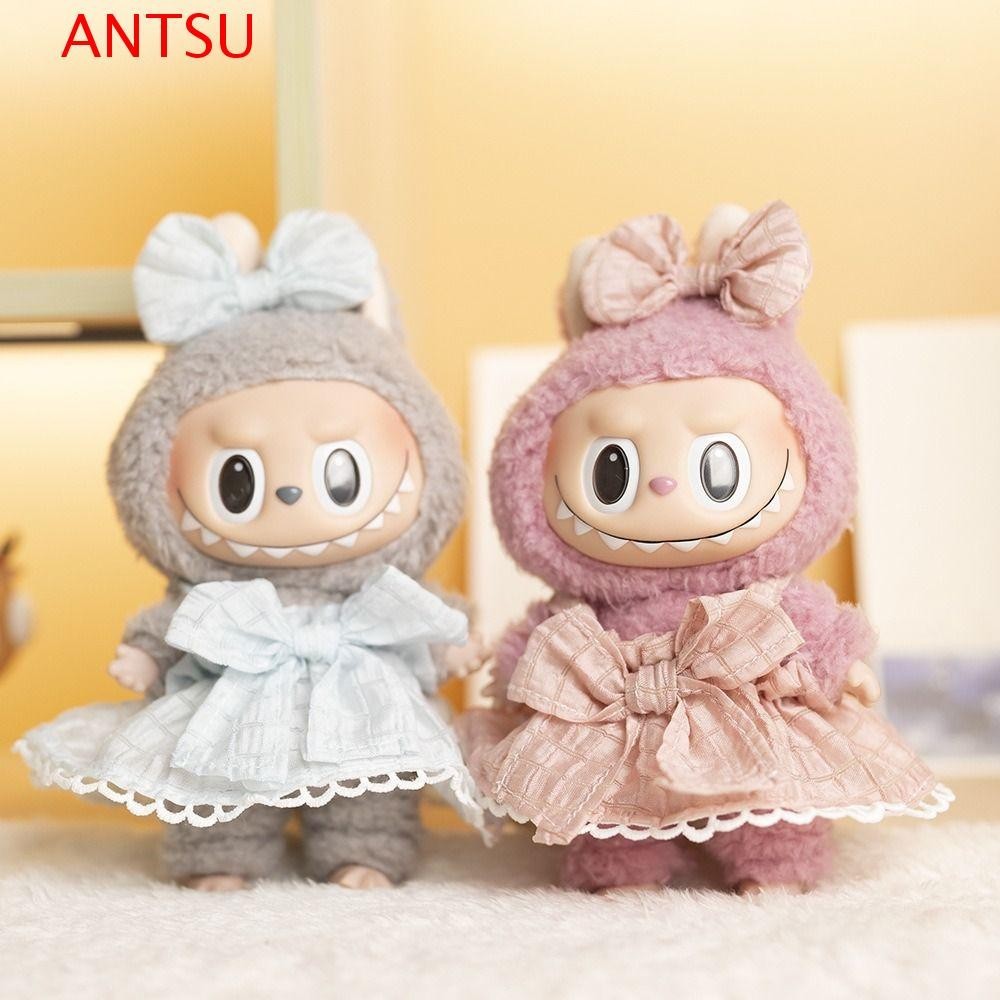 Clothes For Labubu Doll,Clothes For Dolls Accessories,Butterfly Tulle Skirt Purple 5 Pieces Outfit Set Suitable For Labubu 15cm 17cm Doll,Adorable