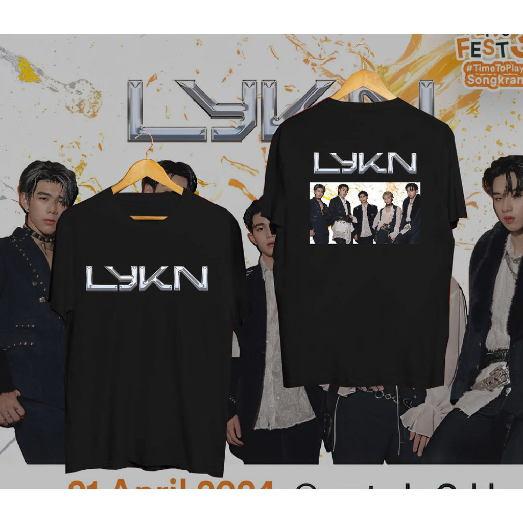 Thai Bangkok Band LYKN Men's Group T-Shirt Pure Cotton 1 | Shopee ...