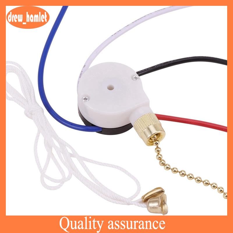 Ceiling Fan Switch Kit 3 Speed 4 Wire, Fan Switch Zipper Speed Control ...