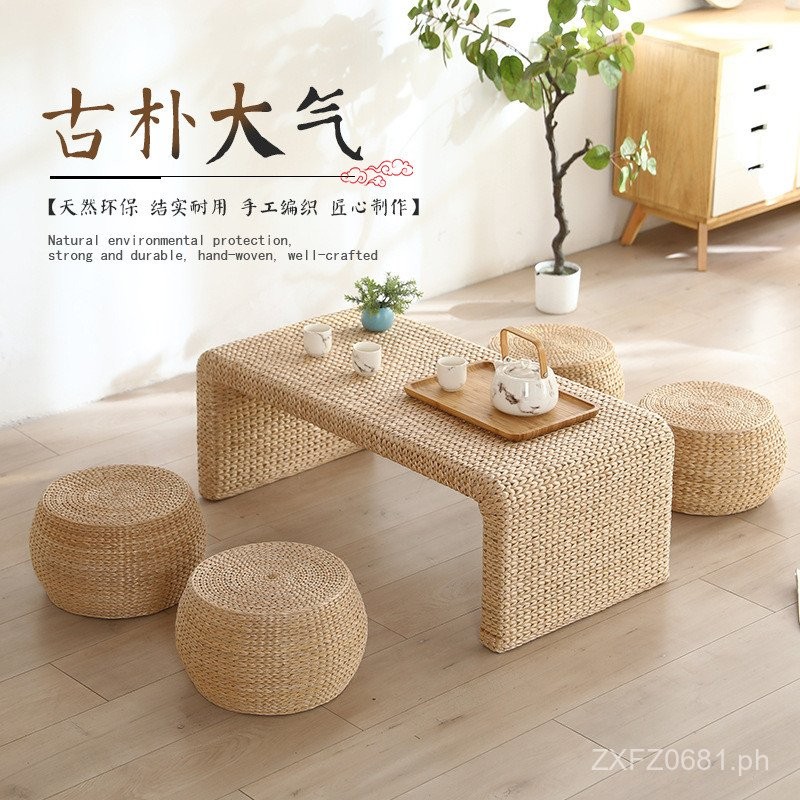 Kang Table Simple Tea Table Bay Window Table Small Tea Table Woven ...