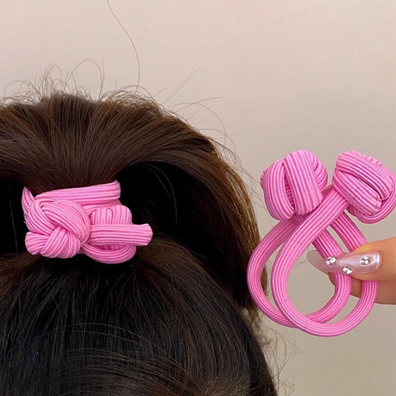 Fashion High Ponytail Rubber Band Hair Tie High Elasticity Simple Temperament Elegant Ladies