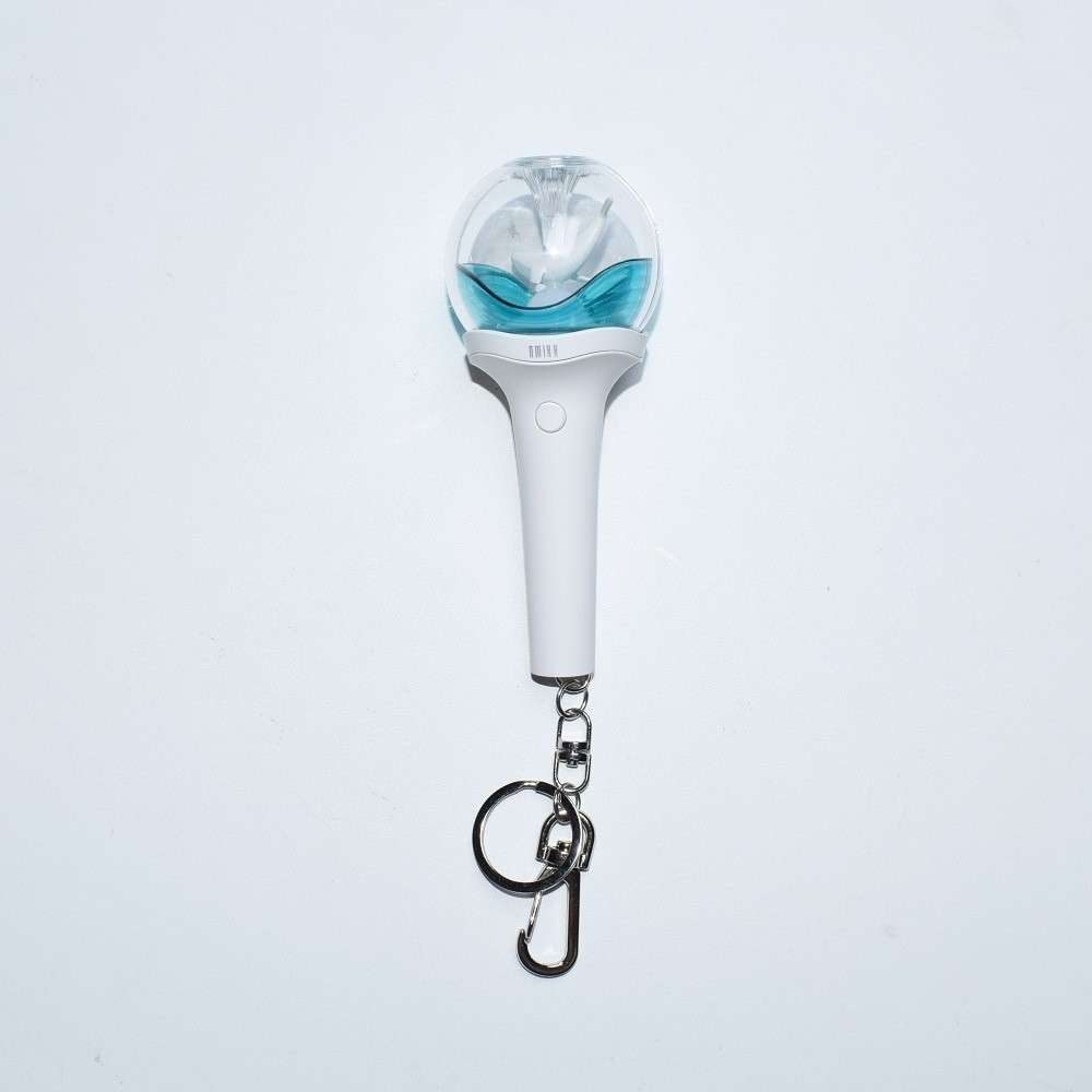 Kpop Idol NMIXX Mini Light Stick Keyring Glow Stick Key Chains for