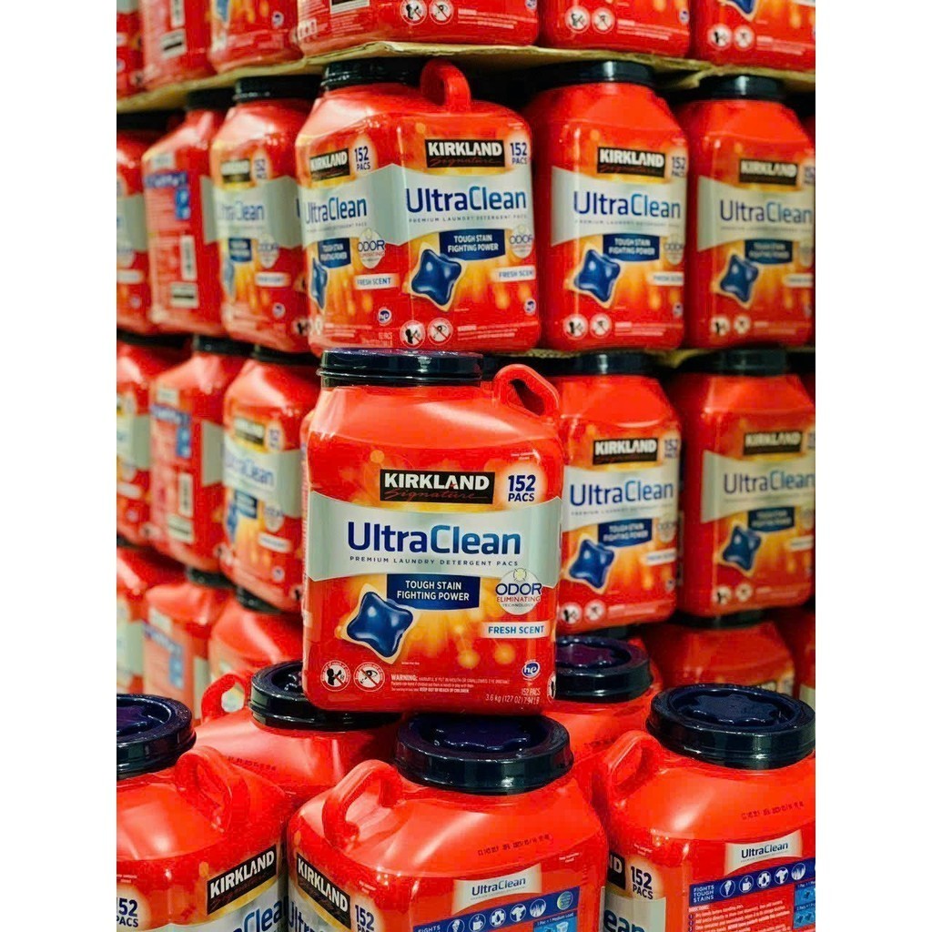 Genuine Kirkland Laundry Tablets 152 ULTRA Clean American Products 