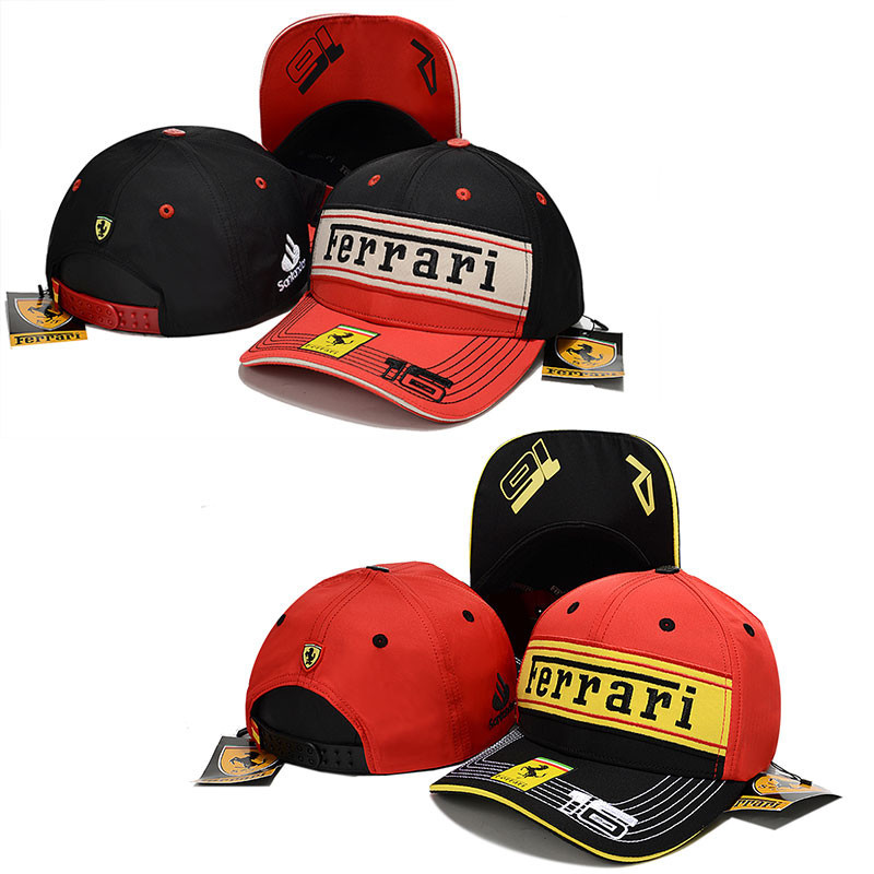 Scuderia Ferrari Racing Hats for Men and Women F1 Ferrari No.16 Charles ...