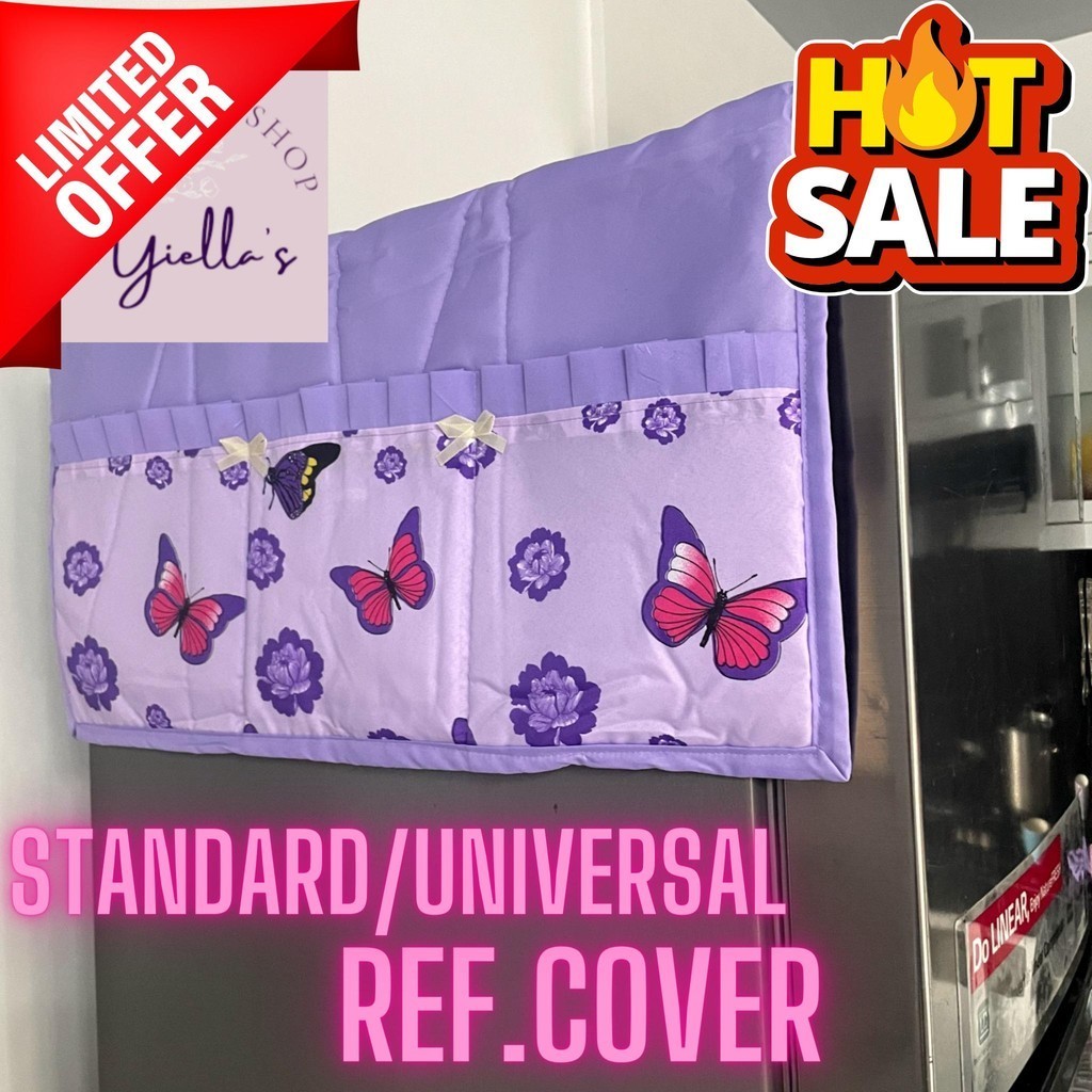 Lavender Ref Cover or Fridge Top Cover made of Geena Fabric with Foam ...