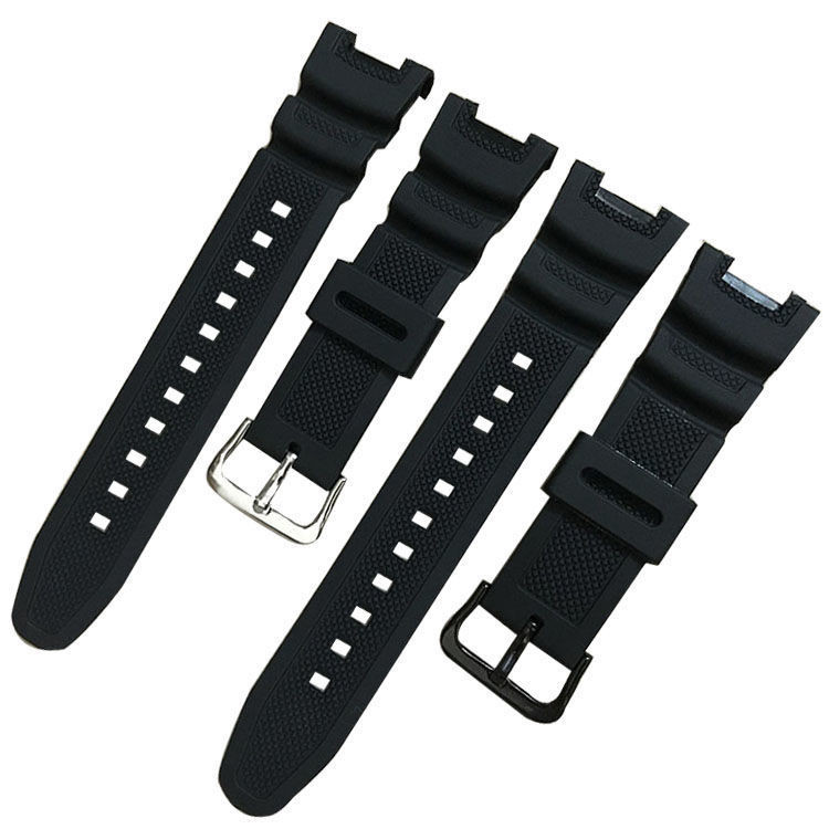 Substitute Casio Watch SGW-100 Resin Rubber Watch Strap Notch Watch ...