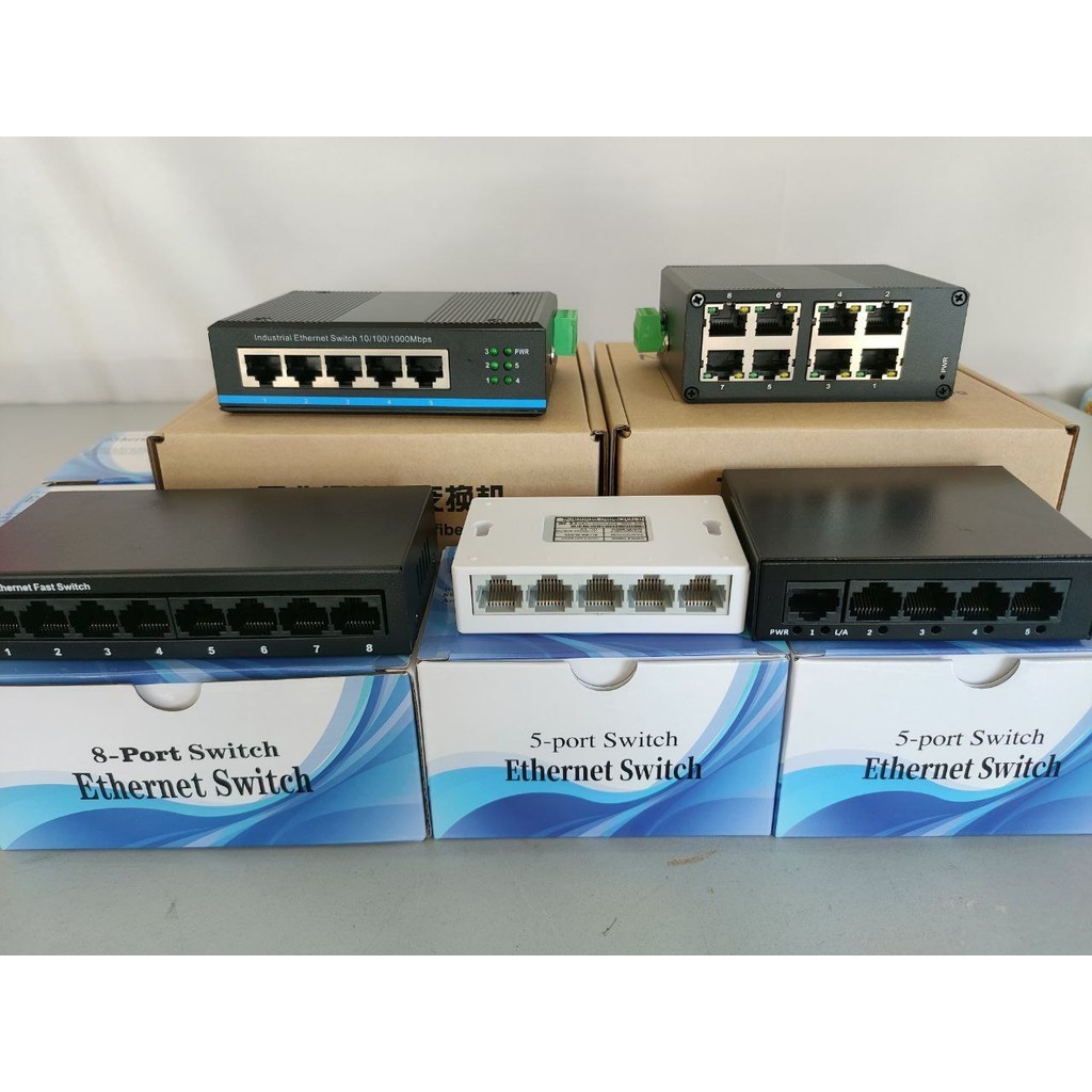 5 Port 8 Port 100Mbps 1000Mbps Gigabit Network Switch RJ45 LAN Desktop