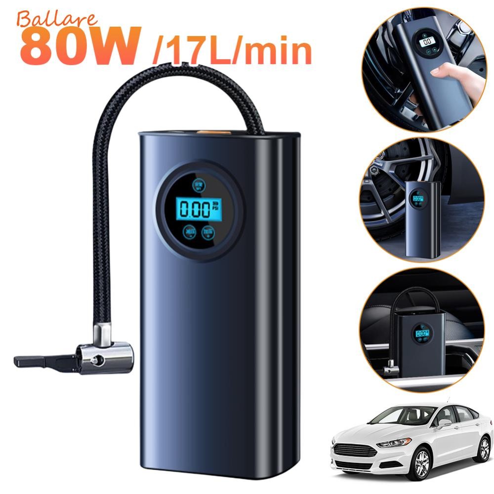 Car Tyre Inflator Cordless Digital USB Rechargeable Tire Air Compressor ...