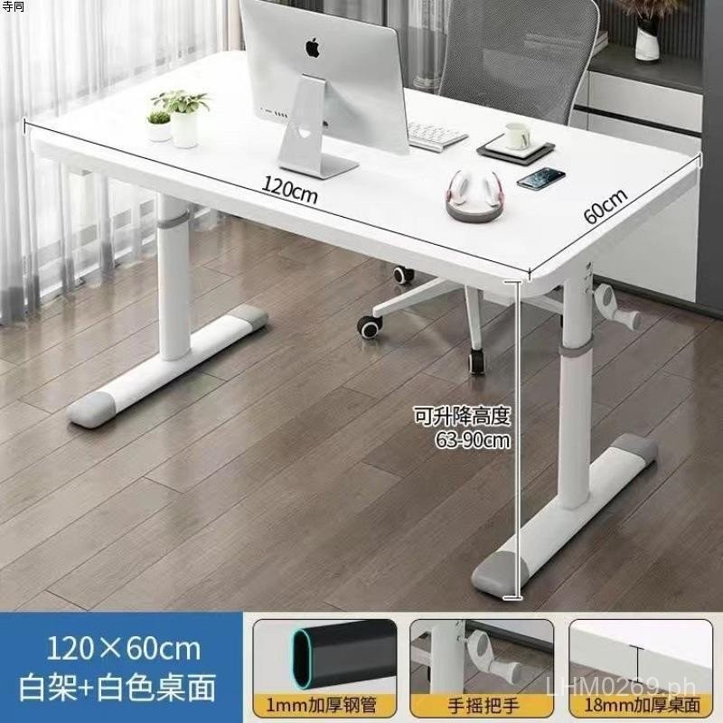 Writing Desk Adjustable Height Table Small Desk Home Student Computer ...