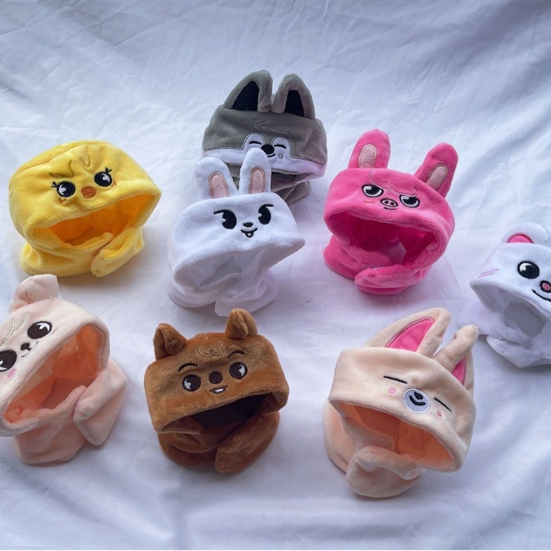Stray Kids SKZOO Felix Seungmin Concert Lamp Cover Doll Cape Hat Plush ...