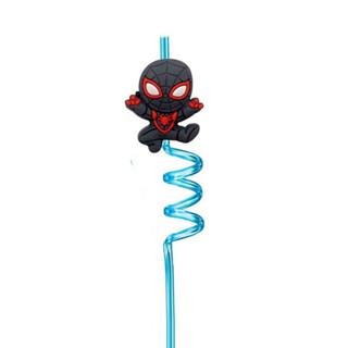 8pc Set Super Hero Spidey And His Amazing Friends Straws Theme Plastic 