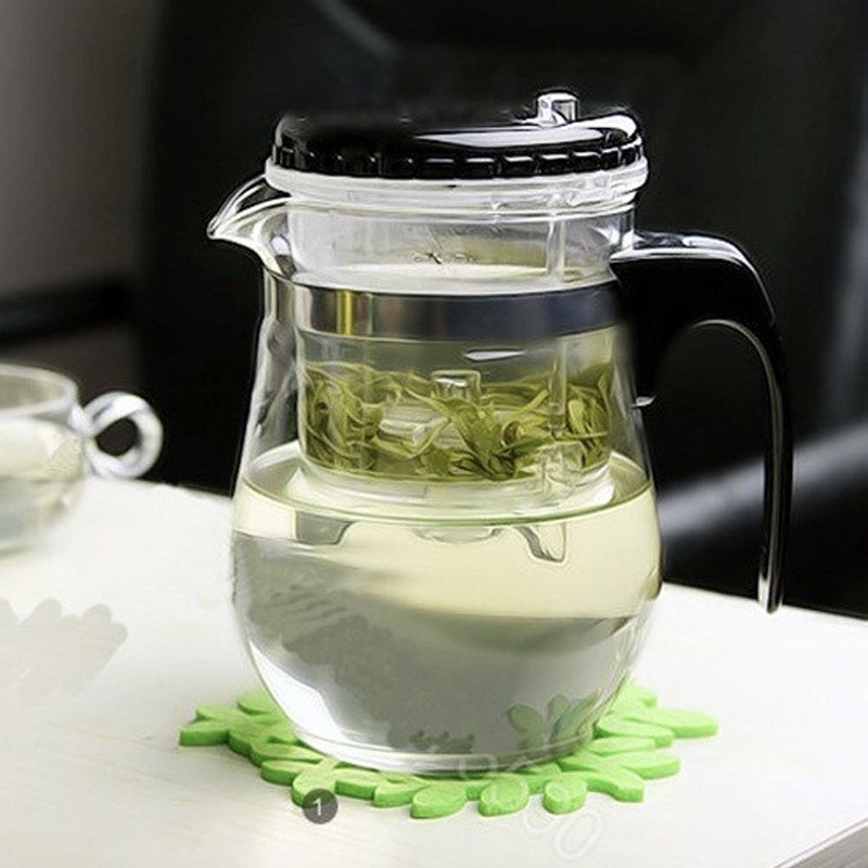 Nice 350/500ML Teapot Glass Portable Filter Transparent Tea Set For ...
