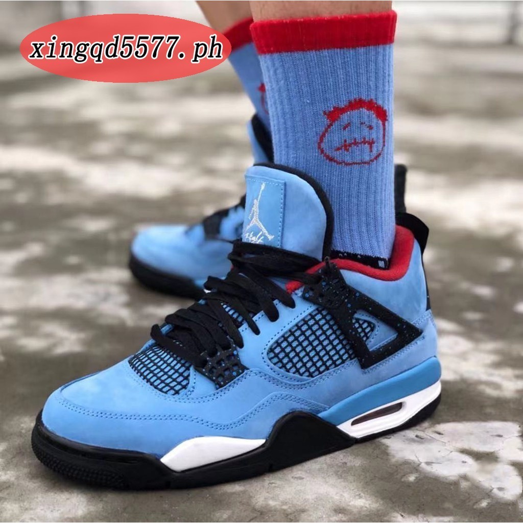 xingqd5577.ph』Jordan 4 aj4 Travis Scott Cactus Jack Sport Shoes Navy ...