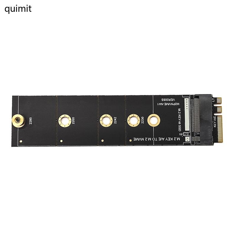 QUIM M2 NVME KEY-M to A E Expansion Adapter Support for M 2 SSD 2230 ...