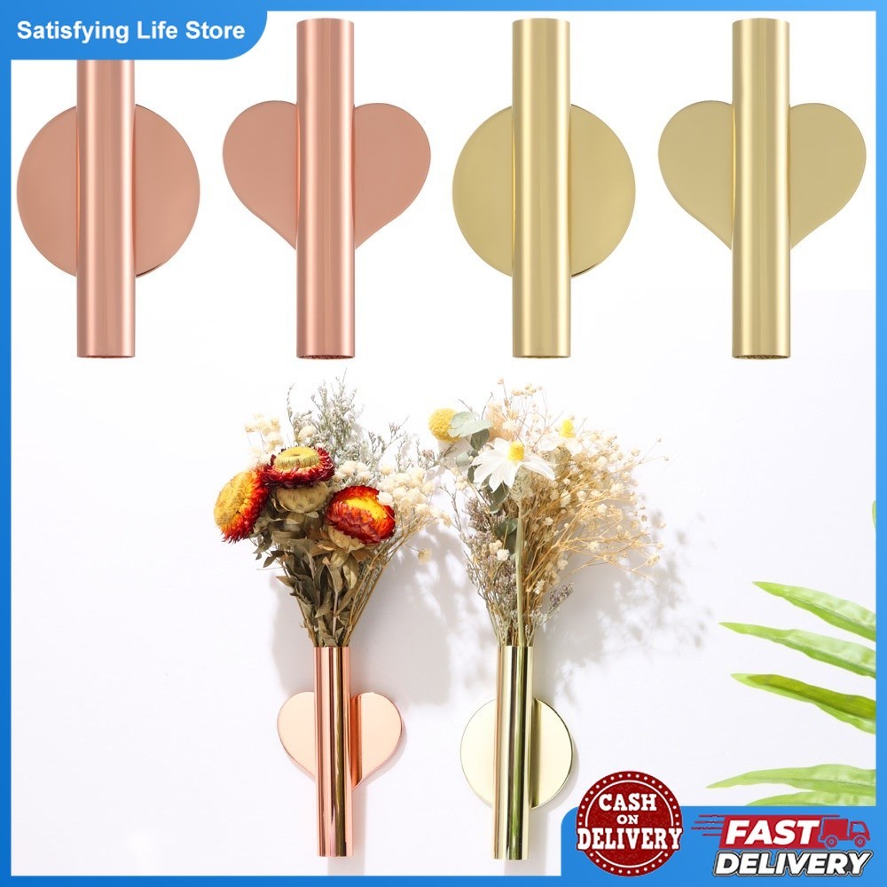 Wall Flower Device Tube Vase Creative Flower Vase Nordic Style Non ...