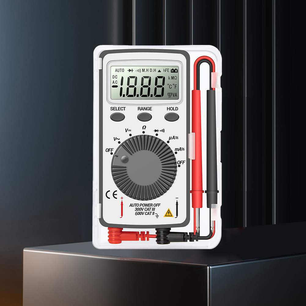 # ANENG AN101 AC/DC LCD Digital Multimeter Resistance Voltmeter Ammeter ...