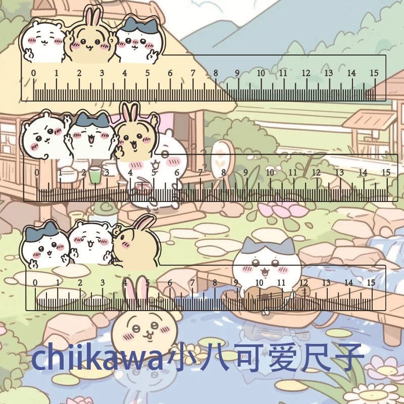 Chiikawa chiikawa Ruler Stationery Ruler Creative Cartoon Cute Acrylic ...