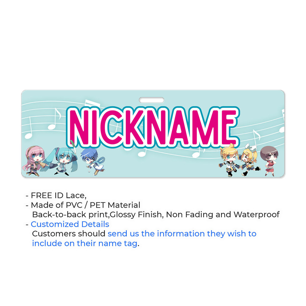 [PDP] Customized PVC / PET / Laminated Name Tag Size 2