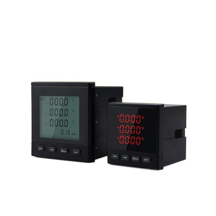 Single-phase digital display voltage ammeter three-phase multi-function ...