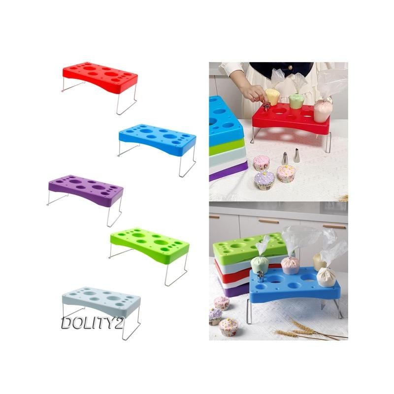 [Dolity2] Foldable Piping Bag Shelf, Cookies Cake Nozzles Holder
