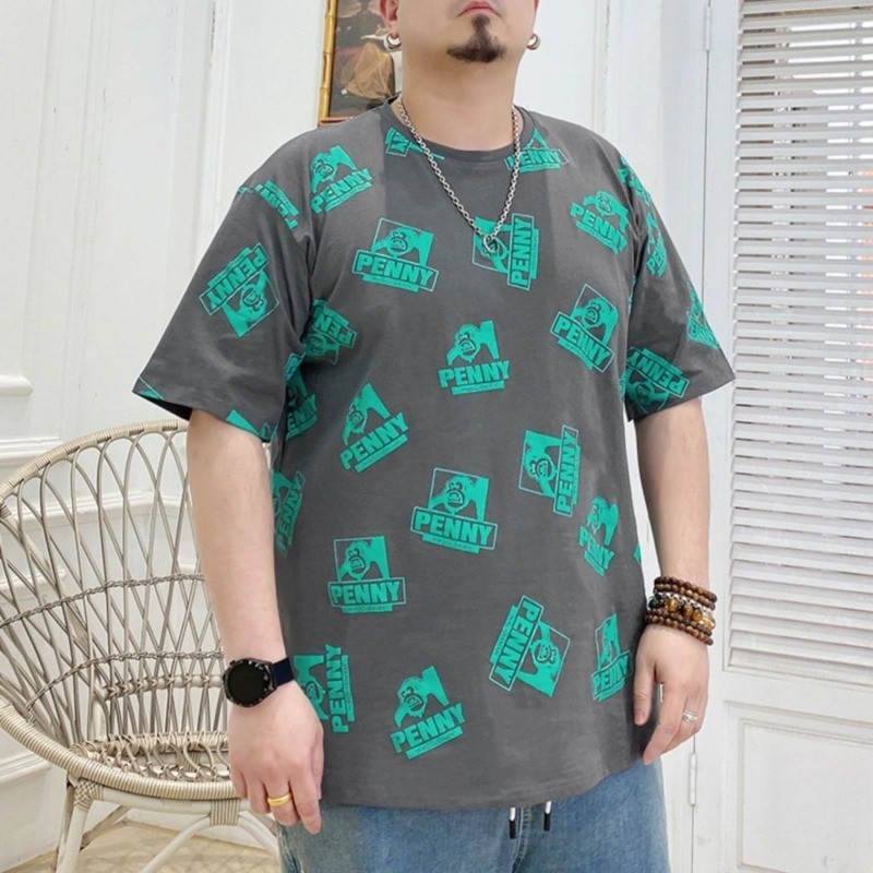 【M-8XL】Trendy Oversized Short Sleeved Plus Size for Men Chubby Loose ...