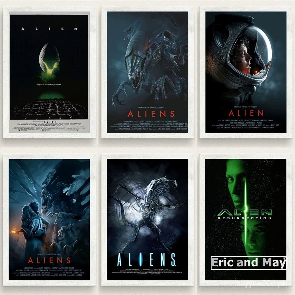 Art Classic Horror Poster Film Alien And Print Canvas Painting Movie ...