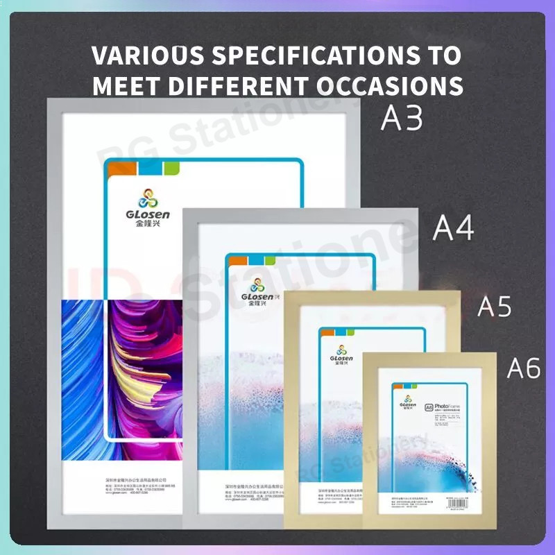 PVC Magnetic Photo Frame A4 Magnetic Display Sticker Photo Frame Wall ...