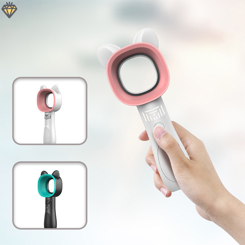 Cute cat ear bladeless fan mini fan USB installation fan portable fan ...