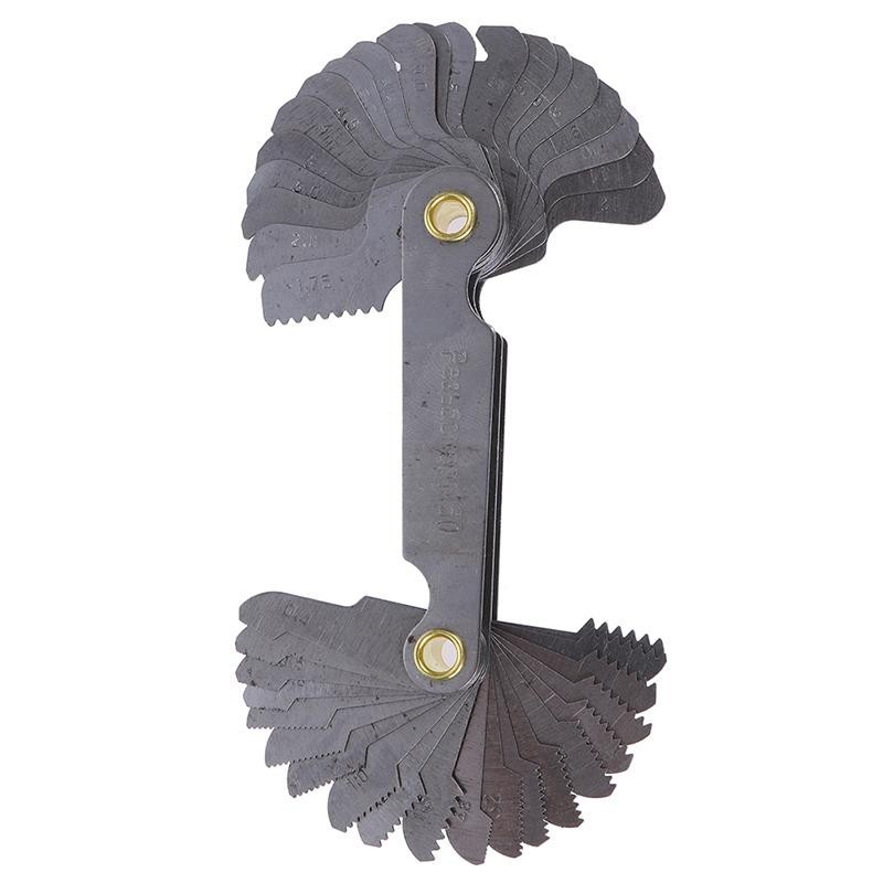 GG+FUYU 40Pcs thread measuring gage 60 degree whitworth metric screw ...