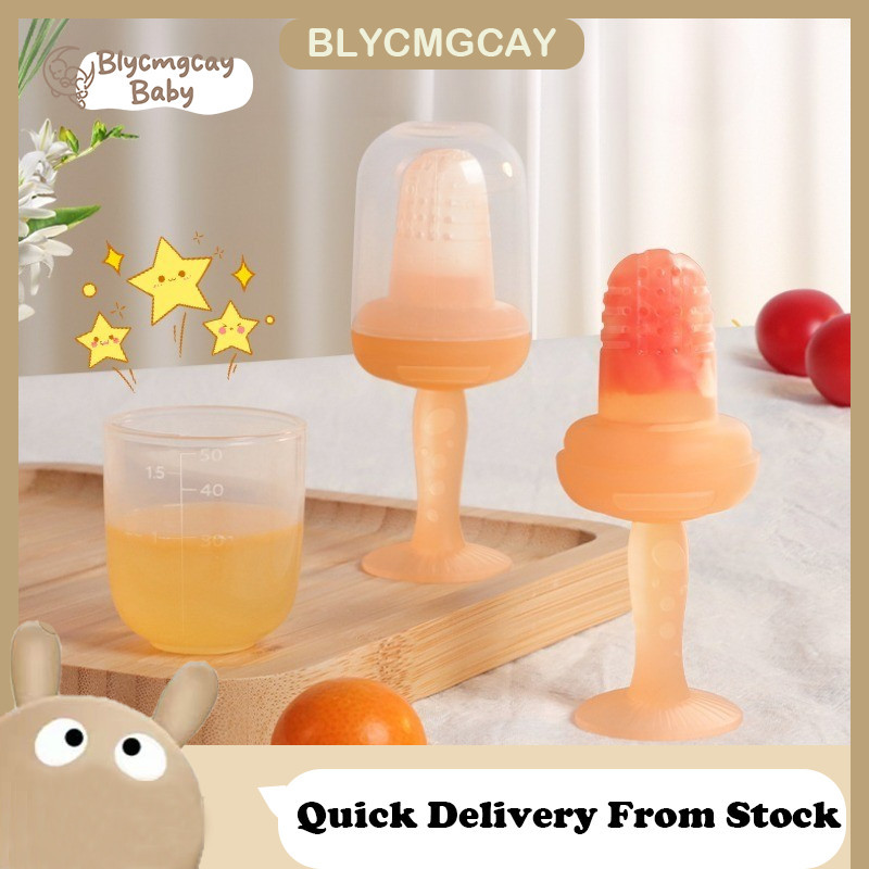 Silicone Baby Fruit Feeder with Suction Cup Baby Fruit-feeding Pacifier  Baby Silicone Teether BPA Free