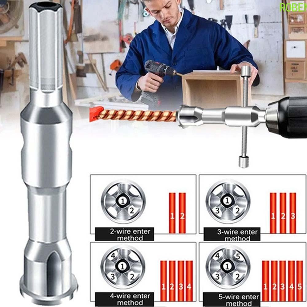 ROBEN Wire Stripper Manual General Twisted Wire Drill Bit Quick
