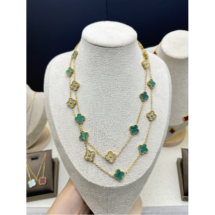 Natural It is authentic official 】Vintage high-version sweater chain ...