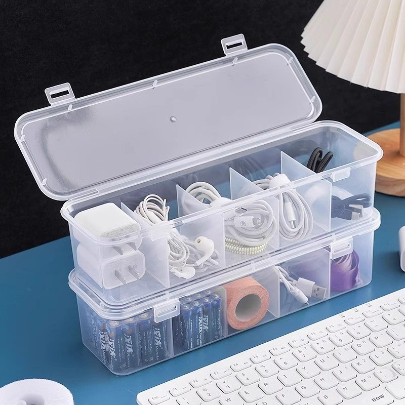 Dustproof Storage Cable Management Box Stationery Container Charger ...