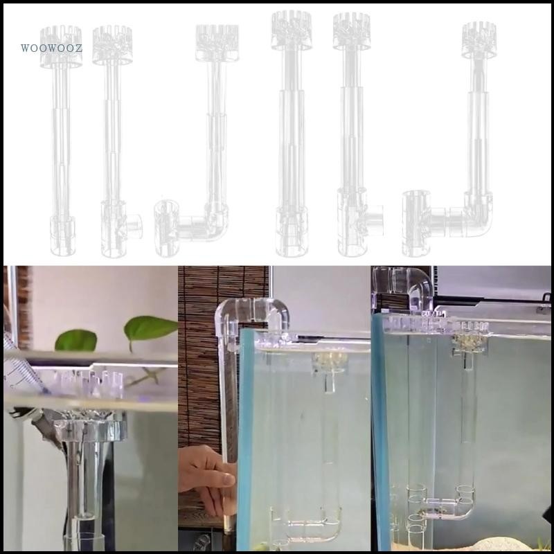 WOOW Durable Clear Aquariums Skimmer with Transparent Spin Surface