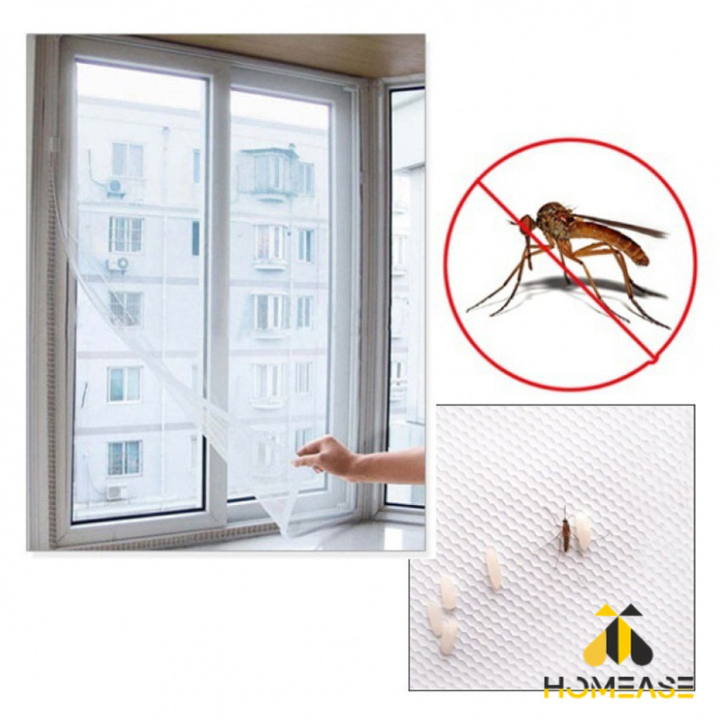 HA Window Curtain Mosquito Net White Anti And Insect. You Can Stick It ...