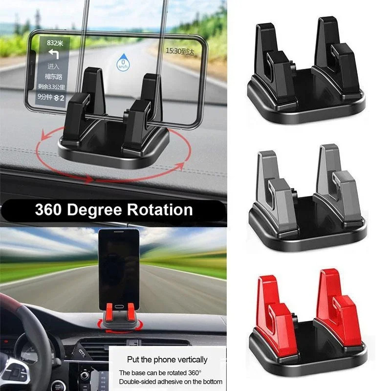 360° Mini Car Phone Support Car Phone Holder Dashboard Sticking