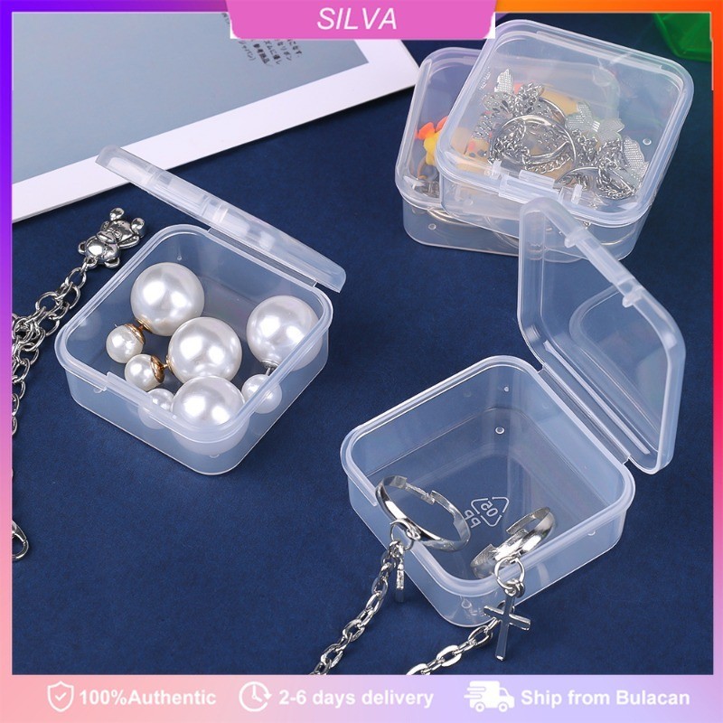 10pcs/20pcs Clear Clamshell Organizer Pack Pins Jewelry Earplug Office ...