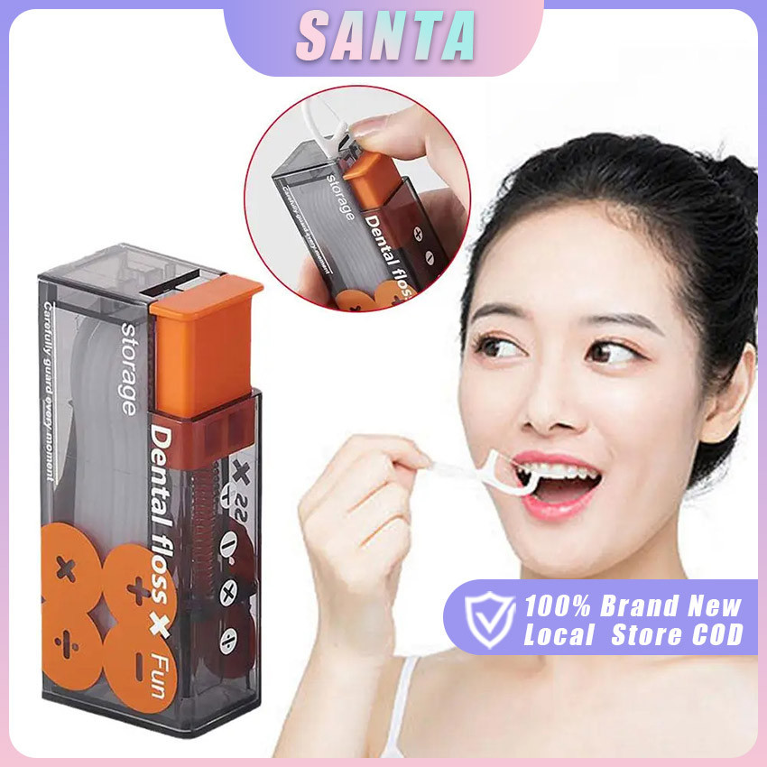 Automatically Pops Out Dental Floss Box Portable Dental Floss Storage ...