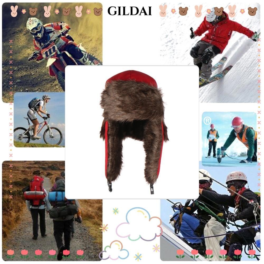 GILDAI Russian Ushanka Men Women Fur Trapper Winter Cap | Shopee ...