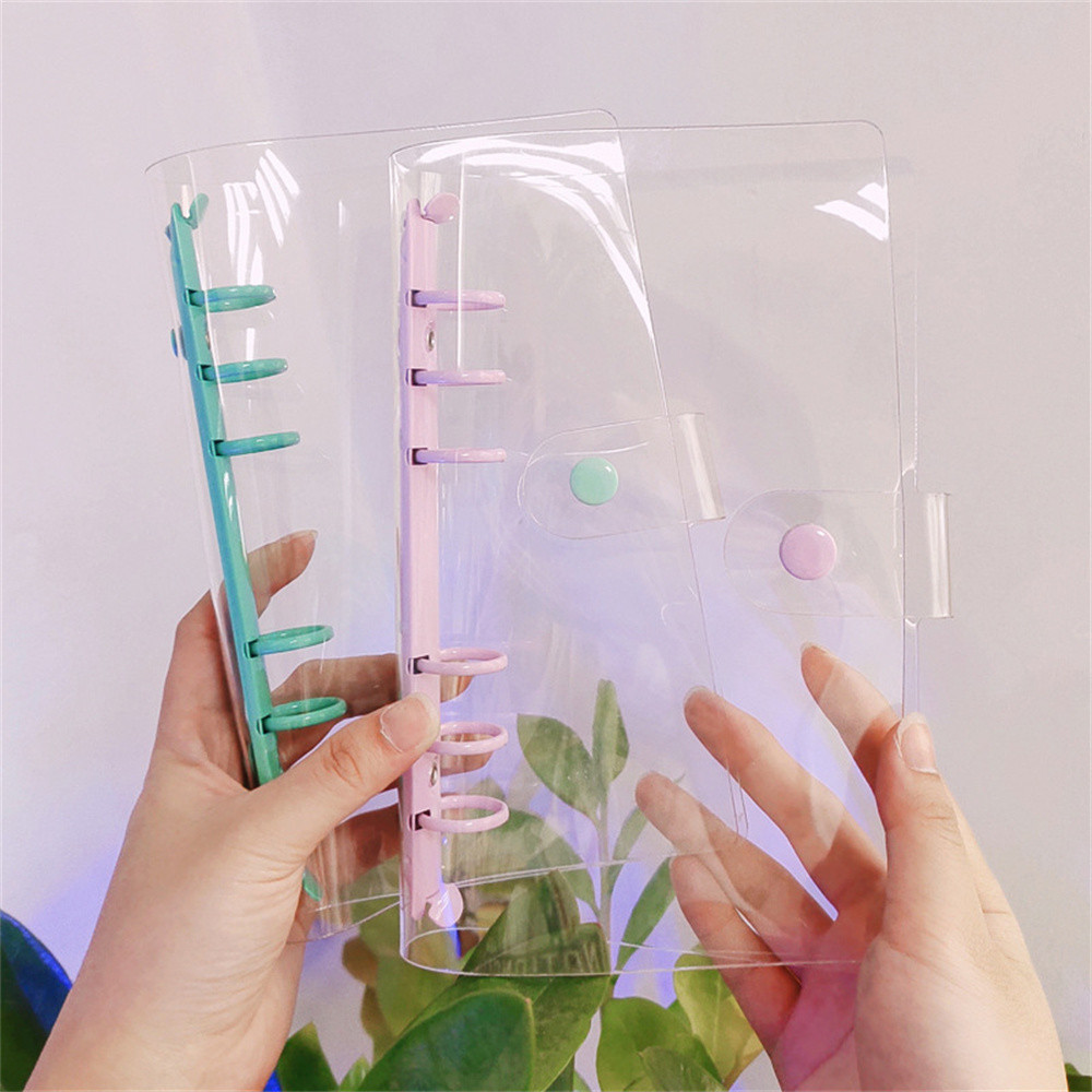 Buy A5/A6 Plastic Clip File Folder 6 Holes Transparent Notebook Loose Leaf Ring Binder Diary Planner Cover At Affordable Prices - Free Shipping, Real Reviews With Photos