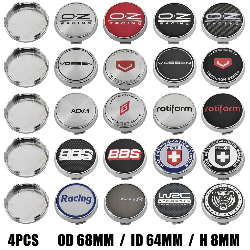 68mm OZ Wheel Center Rim Cap INFORGED Emblem Wheel Cover Cap Hubcaps ...
