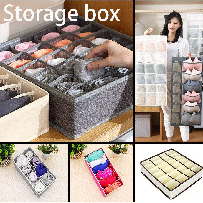 Divider Storage Box Panty /Bra Storage Box/Socks/ Underwear Organizer ...