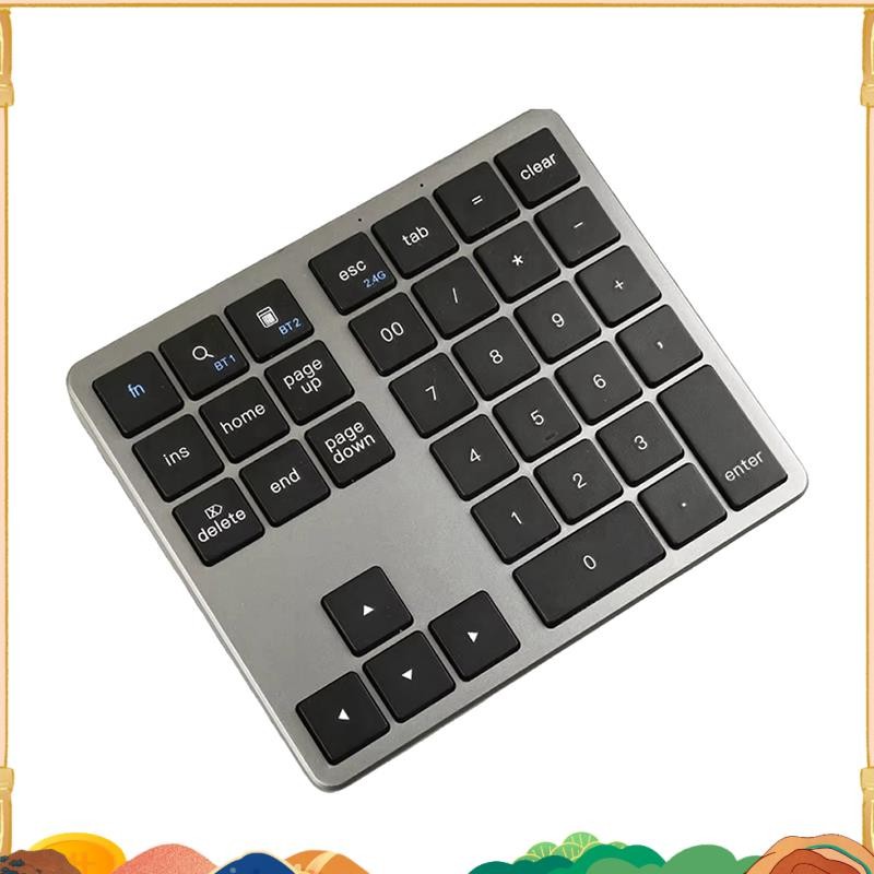 2.4G Wireless Bluetooth Number Pad 35 Keys Remote Connection Numpad ...