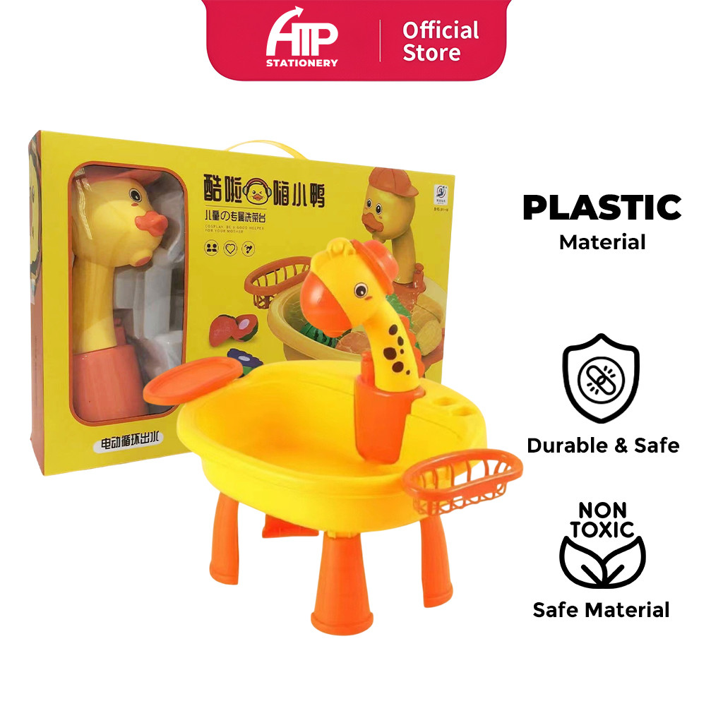 Children Electric Washing Basin Toy Set Animal Design Vegetable Washing ...