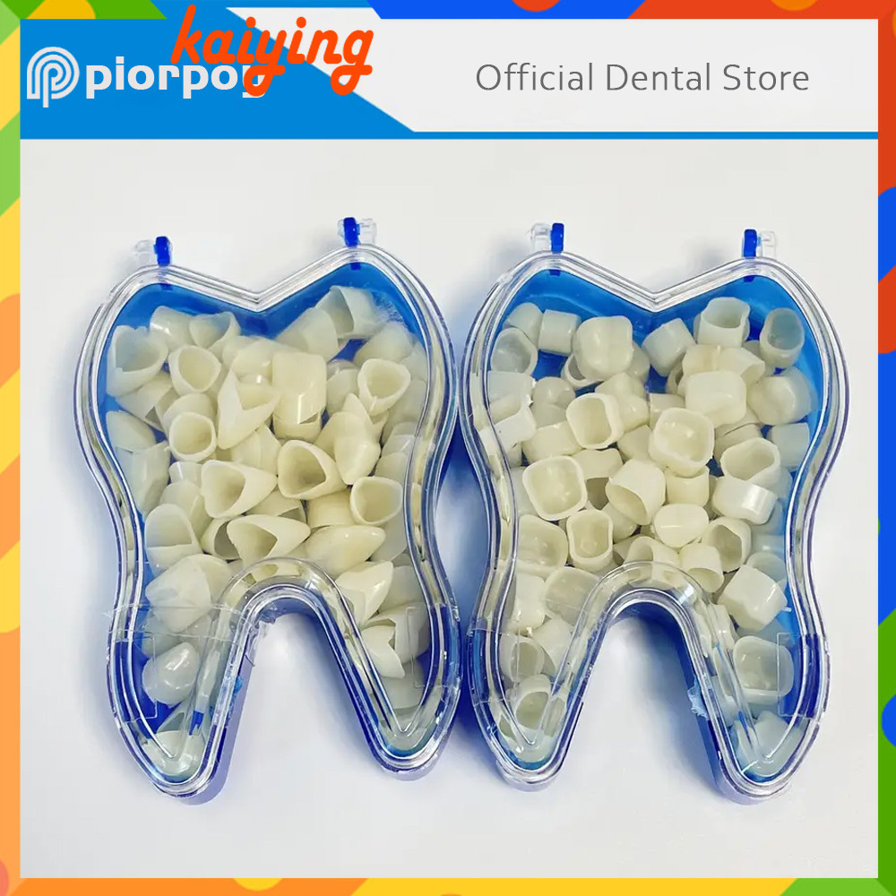 PIORPOY 50 Pcs/Box Dental Temporary Crown Kit Anterior Front Molar