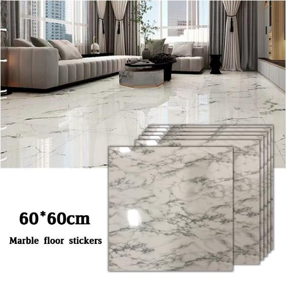 High Quality Pcv Simulated Thick Marble Vinyl Tile 60x60cm Self adhesiv ...