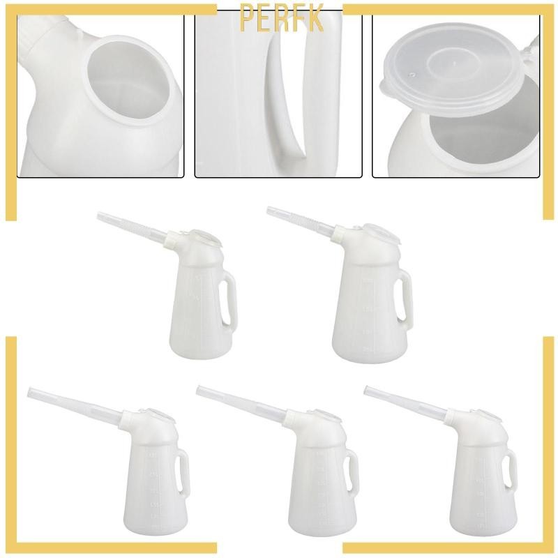 [Perfk] Oil Jug with Spout Oil Measuring Jug with Lid Oil Measuring ...