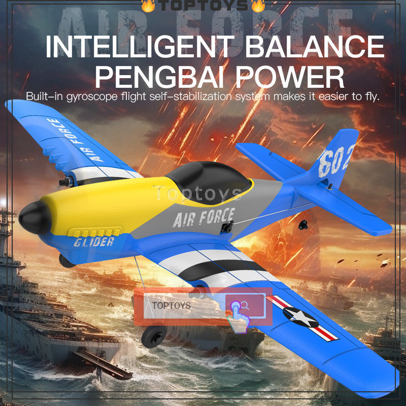 RC Remote Control Planes 3 Channels Remote-controlled AiRC Remote Controlraft Dual Motor Control ...